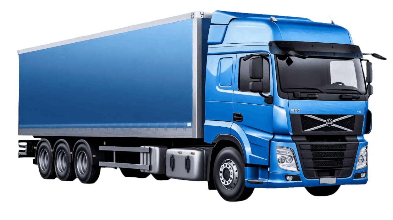 Freight truck on European route